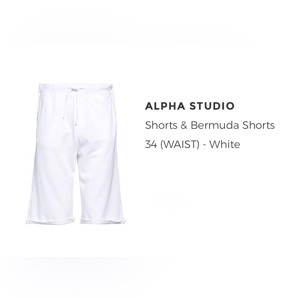Men's White Shorts and a t-shirt.